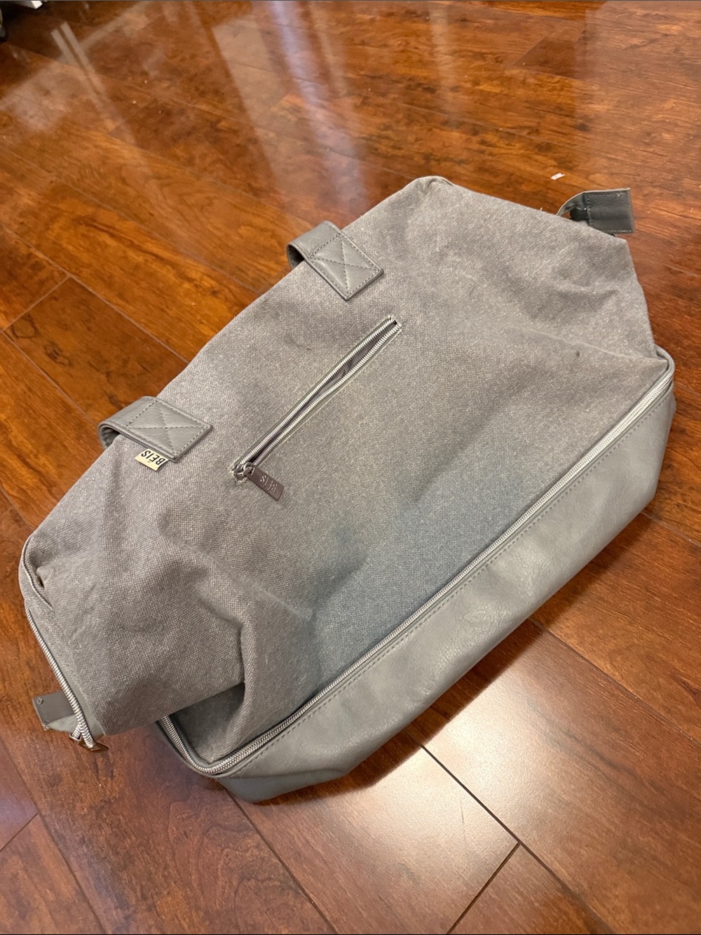 Beis Weekend Duffel Bag Gray well loved